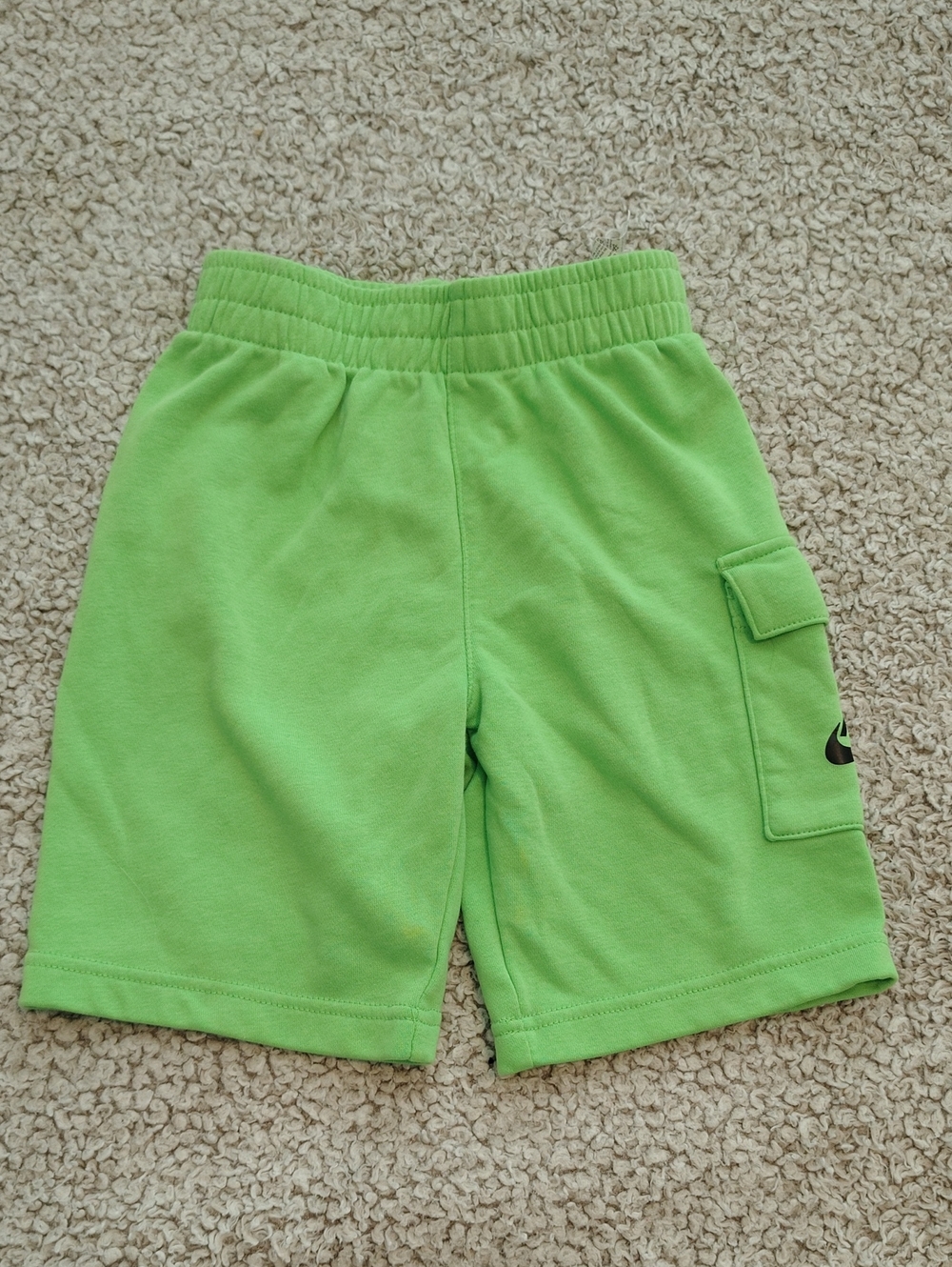 Nike Lime Green Pull-On Cargo Shorts for Kids